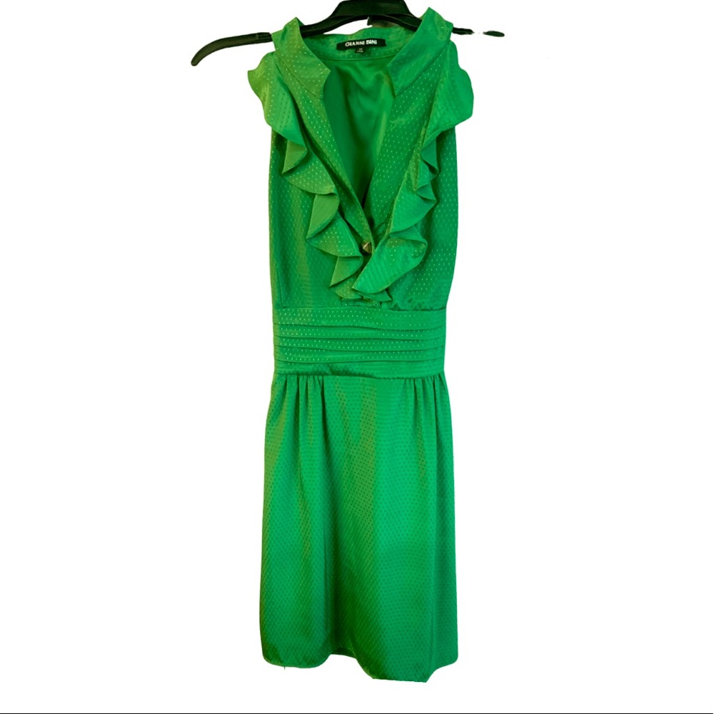 Gianni Bini Green Sleeveless Dress Size 10